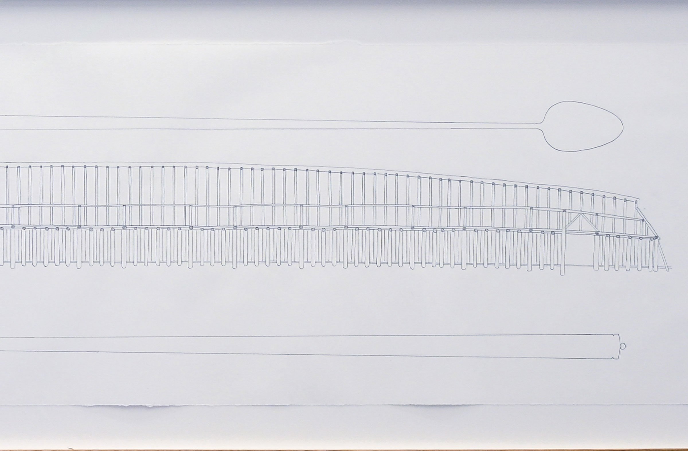 Detalje fra udstillingen <i>Cabin Fever</i> af Malte Frej Linnebjerg. Foto: Tine Oksbjerg Jensen.