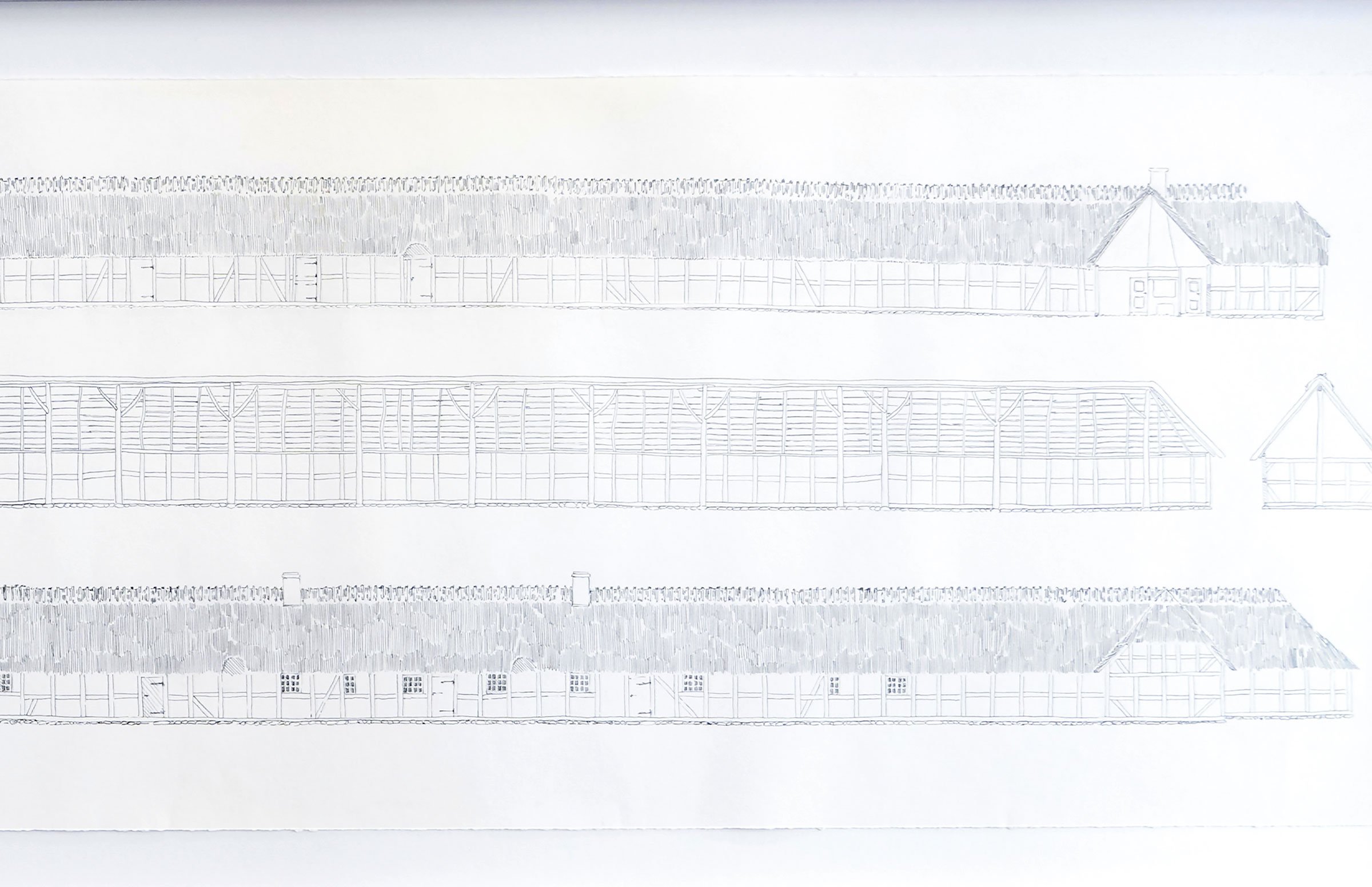 Detalje fra udstillingen <i>Cabin Fever</i> af Malte Frej Linnebjerg. Foto: Tine Oksbjerg Jensen.