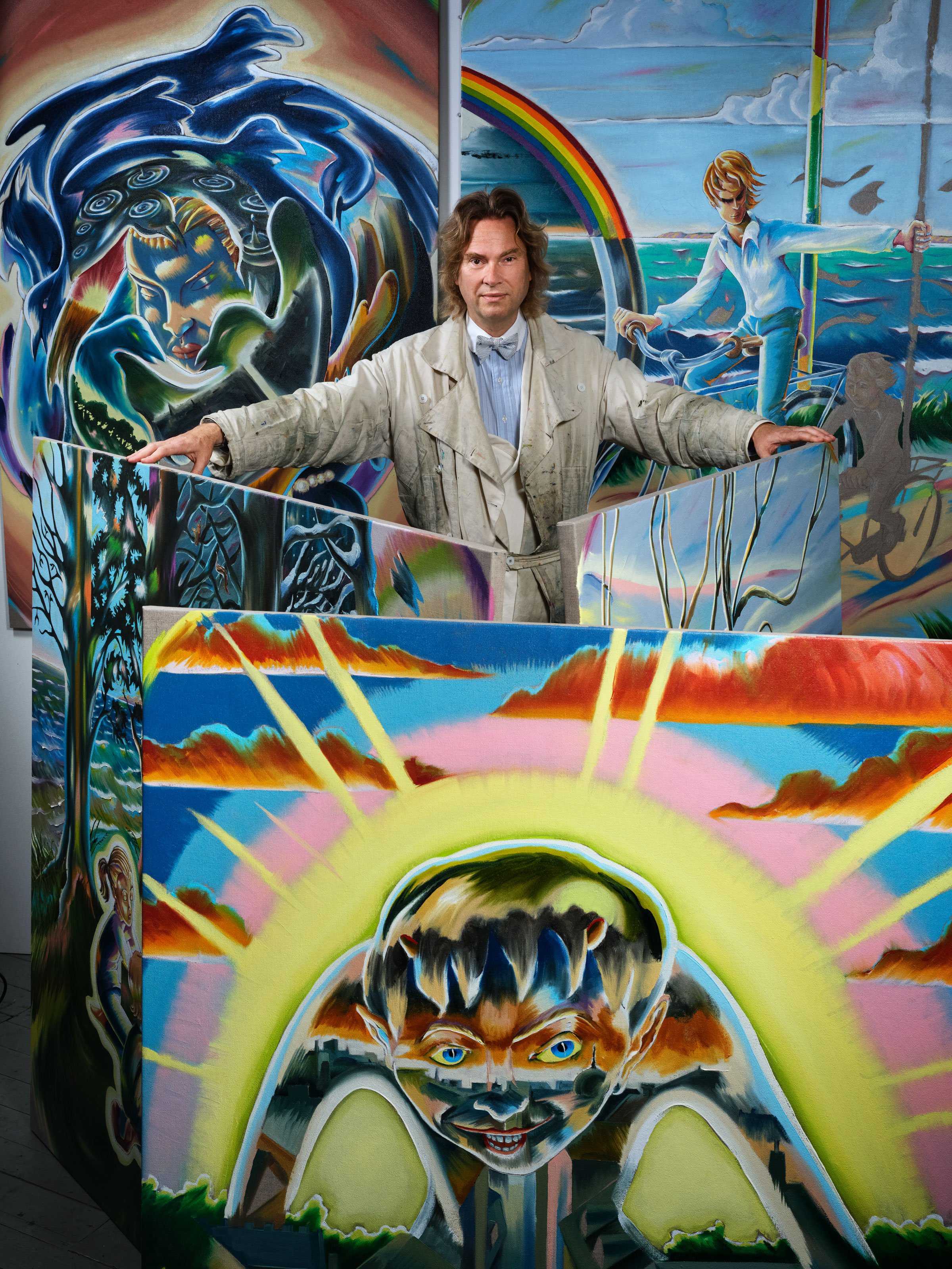 Værk fra udstillingen <i>Boblerne (og brandmanden!) i bækken</i> af Martin Bigum. Foto: Oluf Høst Museet.