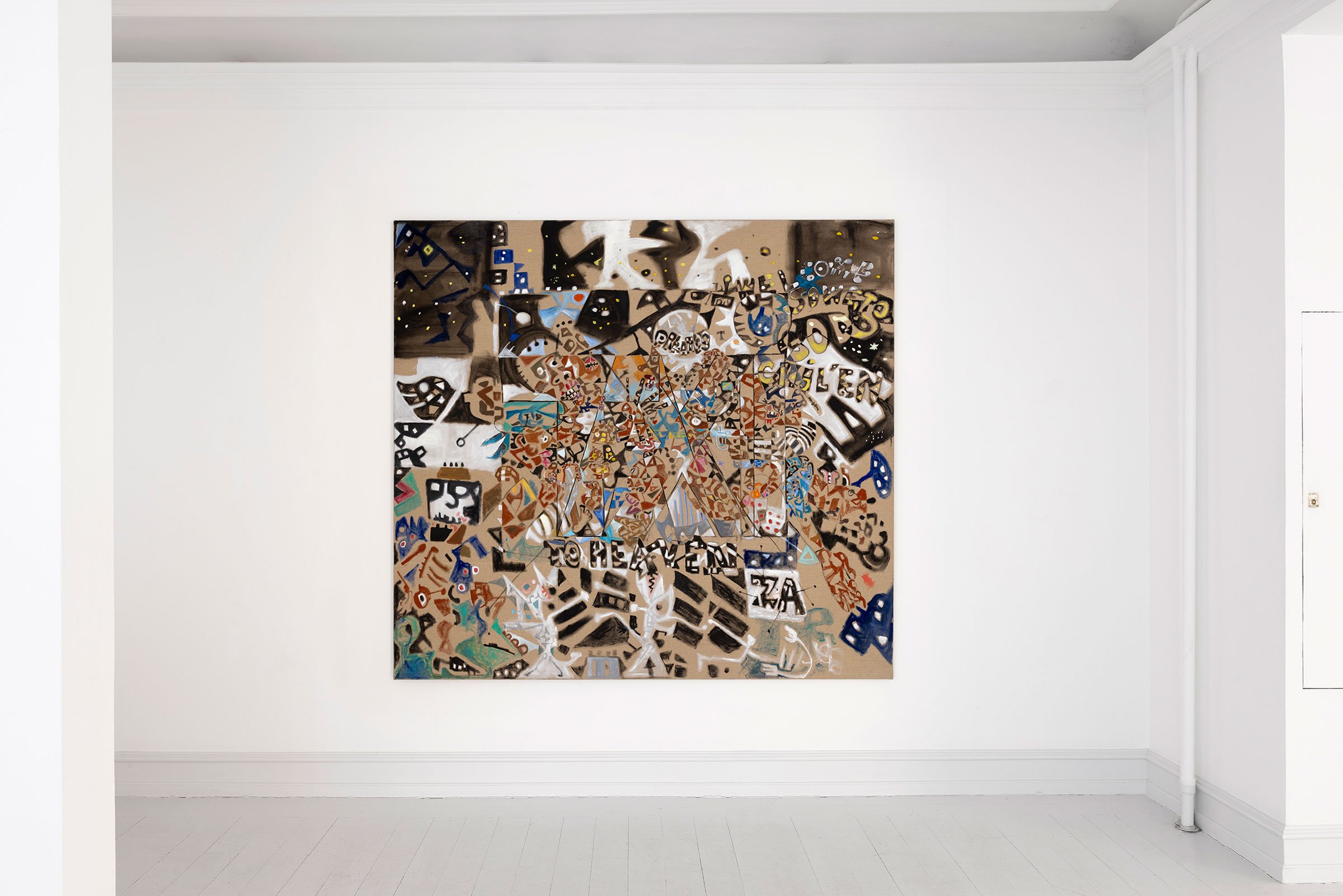 View fra udstillingen <i>Dream of the Fatherland</i> af Wonga Mancoba. Foto: Galerie Mikael Andersen.