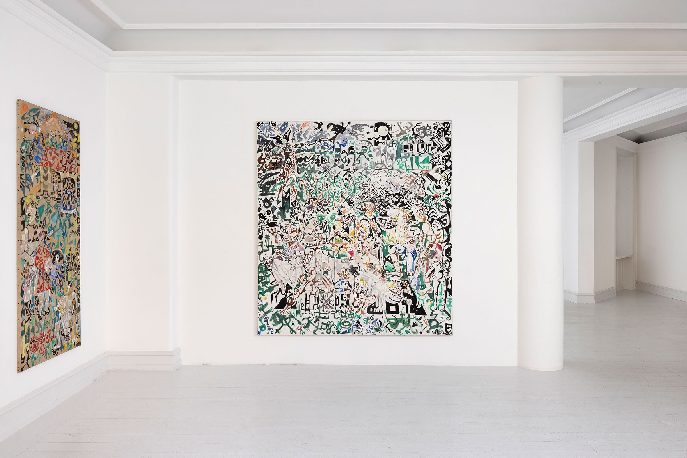 View fra udstillingen <i>Dream of the Fatherland</i> af Wonga Mancoba. Foto: Galerie Mikael Andersen.
