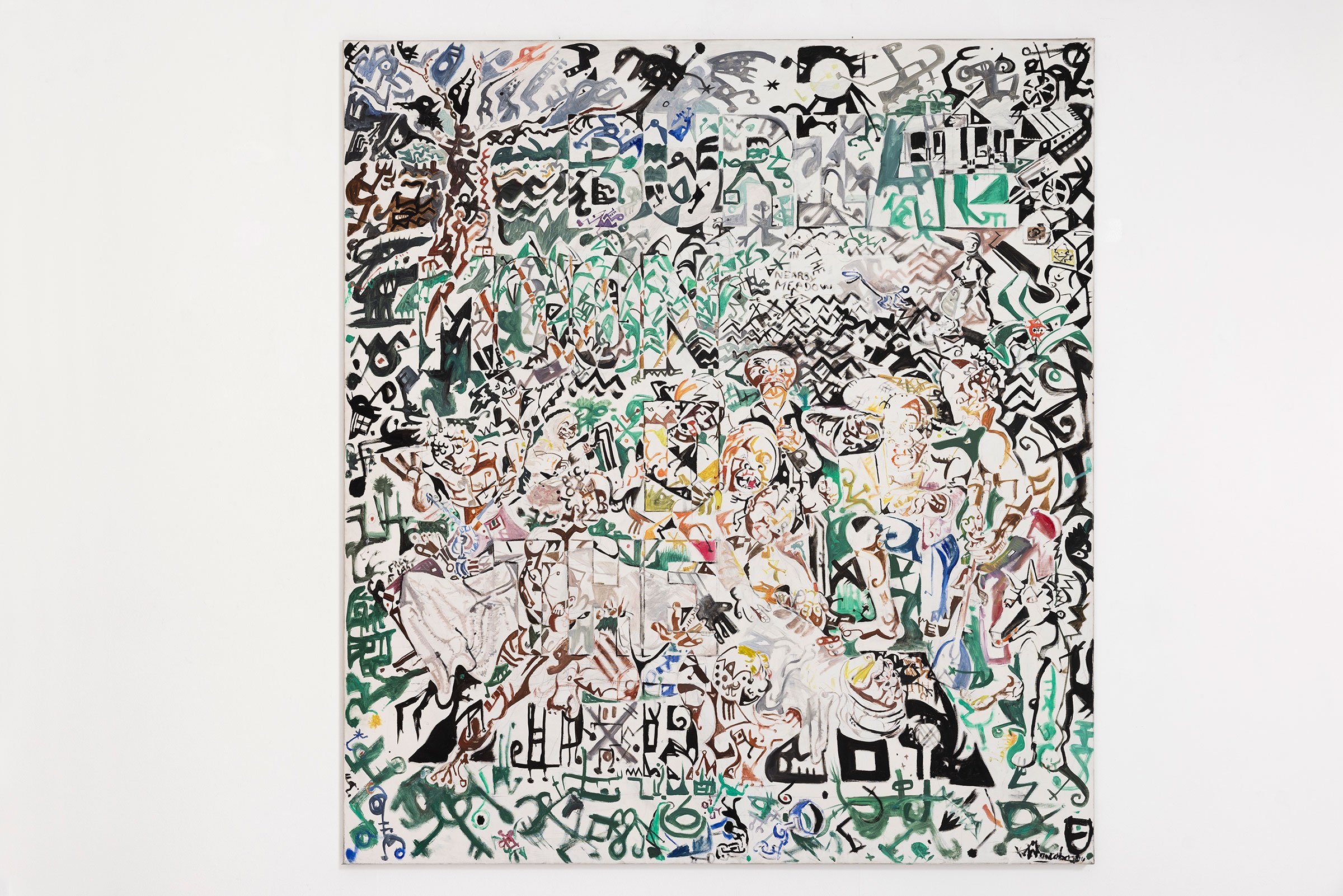 View fra udstillingen <i>Dream of the Fatherland</i> af Wonga Mancoba. Foto: Galerie Mikael Andersen.