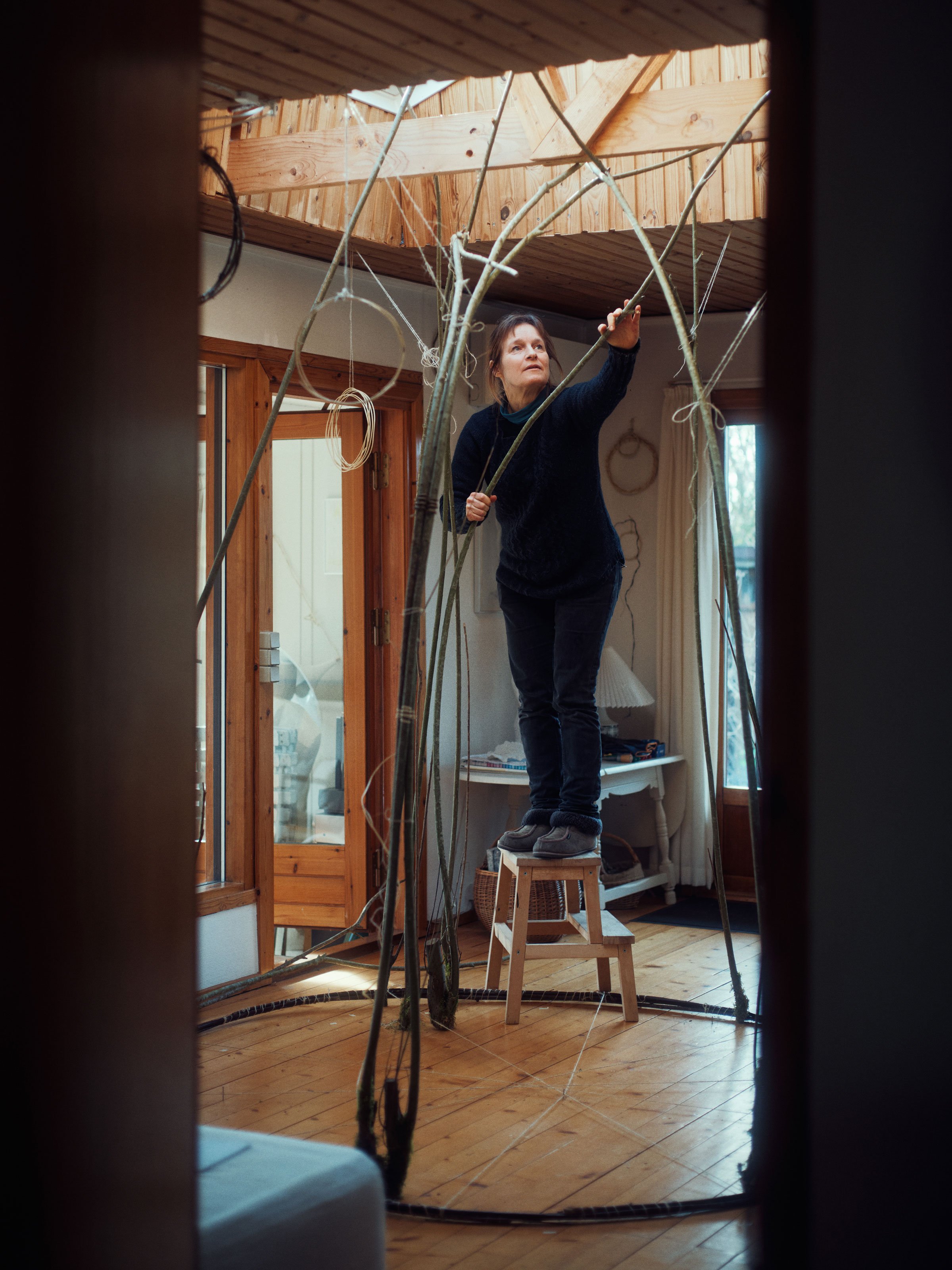 Karin Lorentzen. Fra udstillingen <i>AF NATUR ER DET KOMMET</i>. Foto: Munkeruphus.