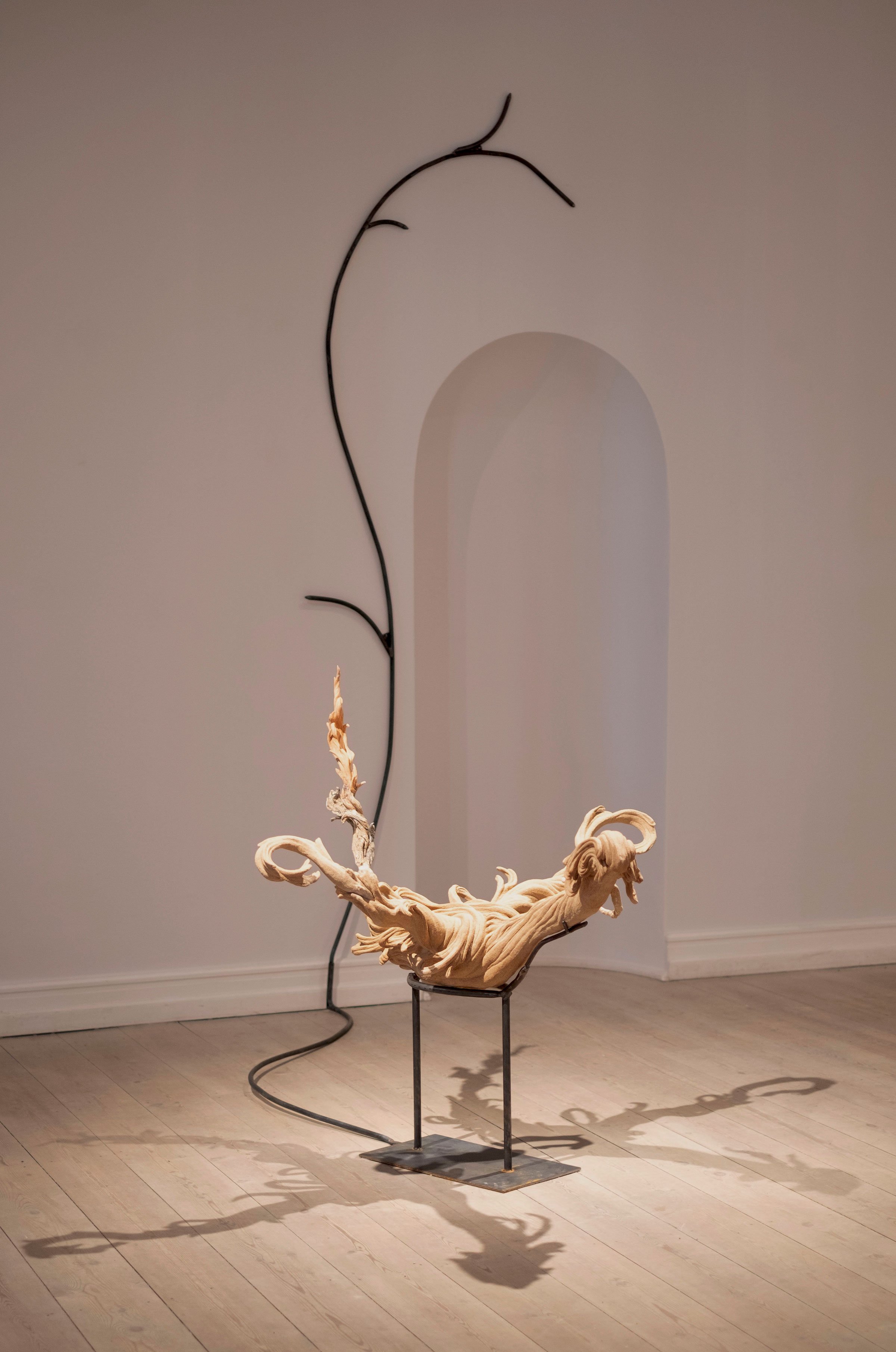 View fra udstillingen <i>Softer Tissue</i> af Sophia Moe. Foto: Anna Spalek.