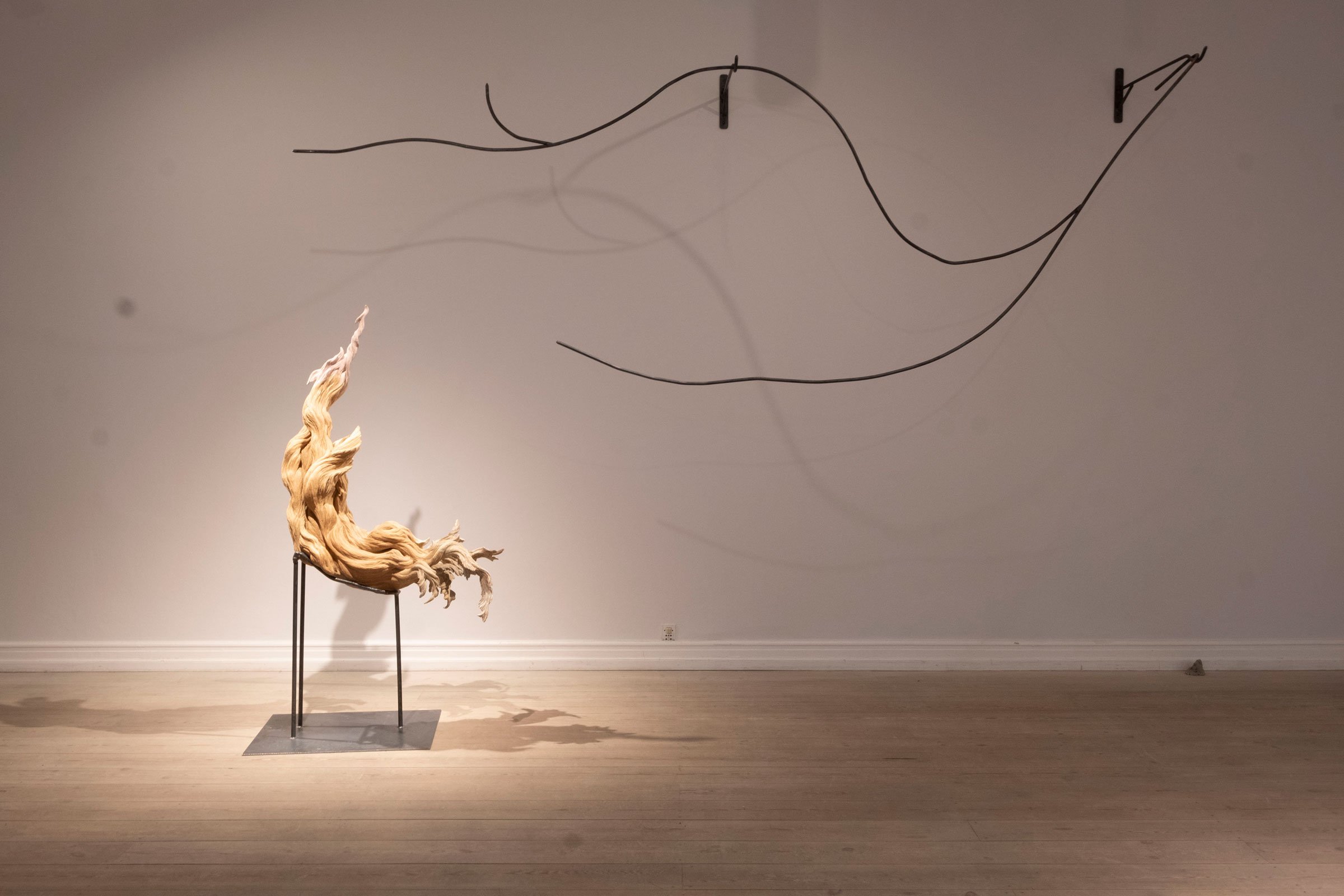 View fra udstillingen <i>Softer Tissue</i> af Sophia Moe. Foto: Anna Spalek.