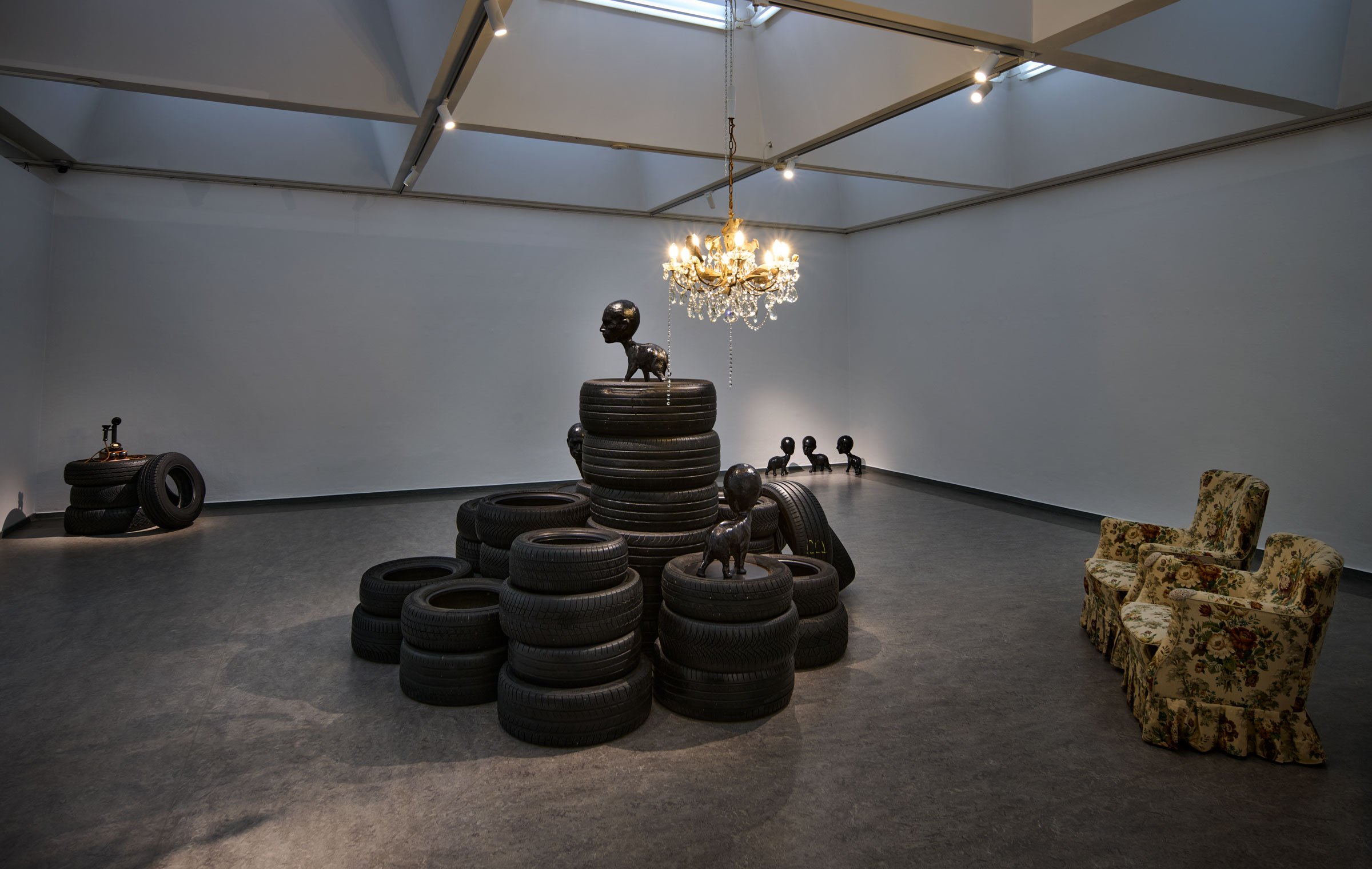 Udstillingsview fra <i>Let's Talk About The Baby</i>, Randers Kunstmuseum. Foto: Kirstine Mengel