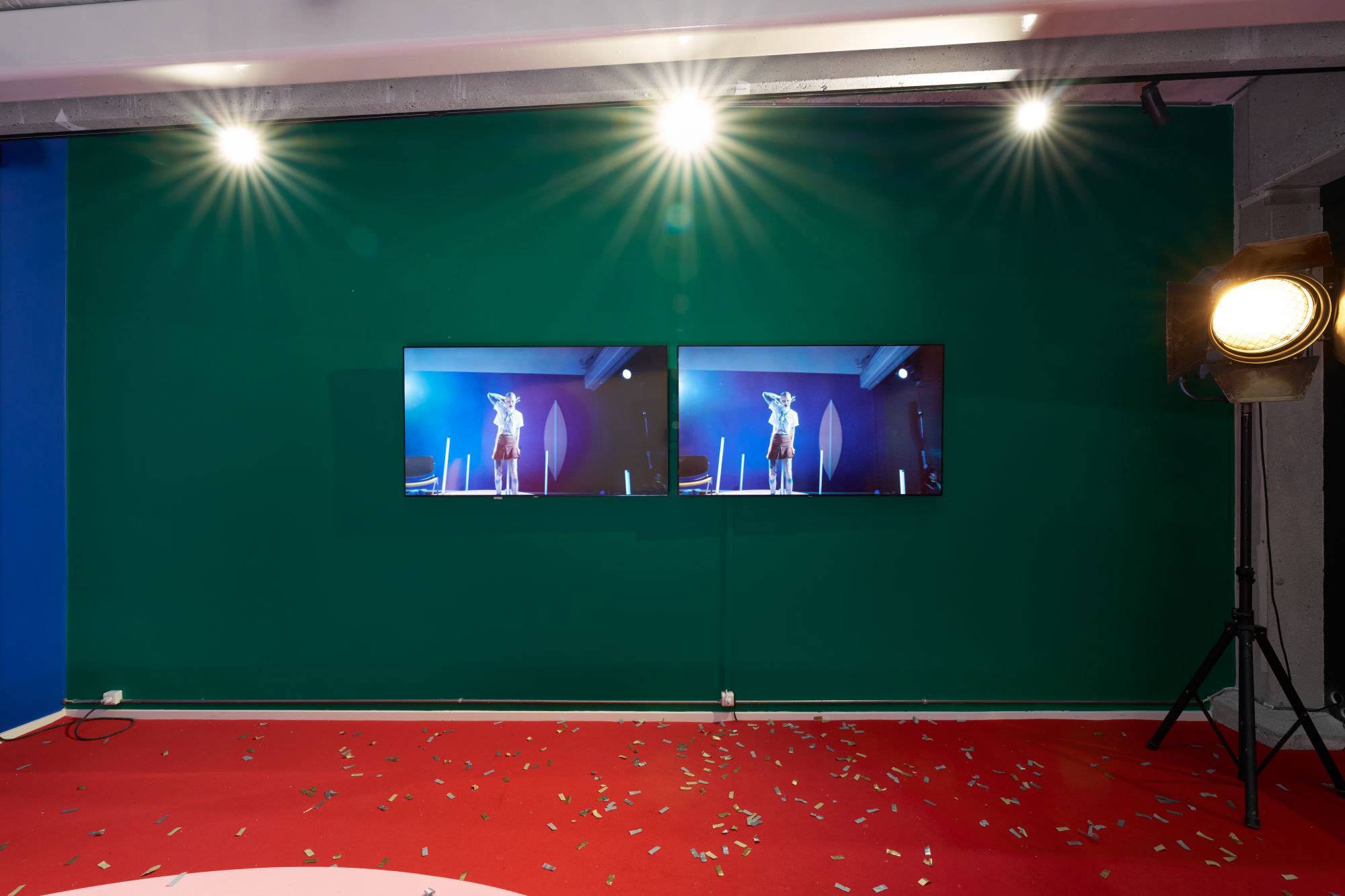<i>Vroom Vroom: A Total Story by Su Hui -Yu</i>, installationsview, 2026, Room Room, København. Foto: Brian Kure .