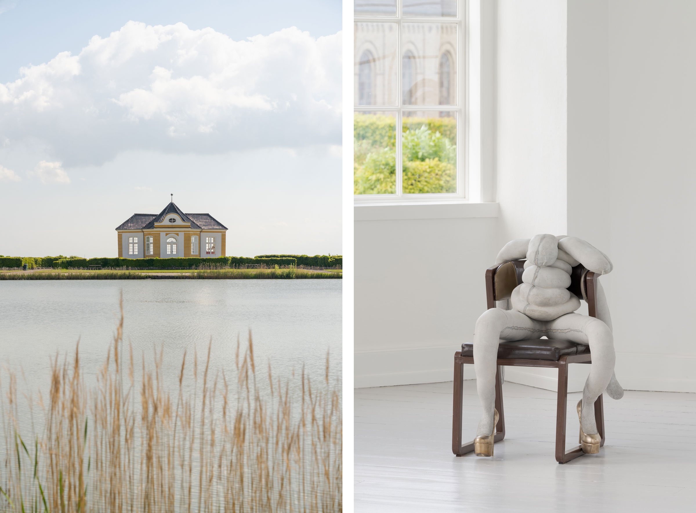 Sarah Lucas udstiller i det gamle Tehus. Foto: David Stjernholm