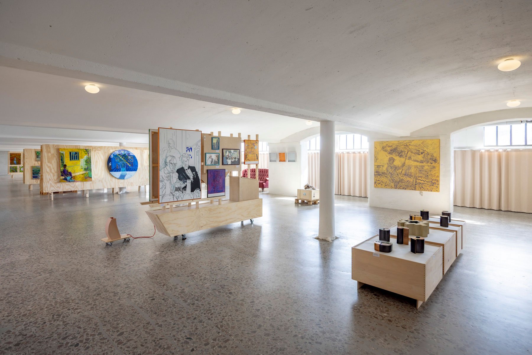 Installationsview, Fri Havn, Corner, 2026. Foto: Malle Madsen.