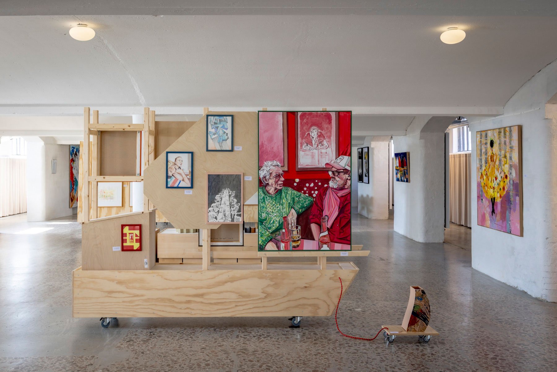 Installationsview, Fri Havn, Corner, 2026. Foto: Malle Madsen.