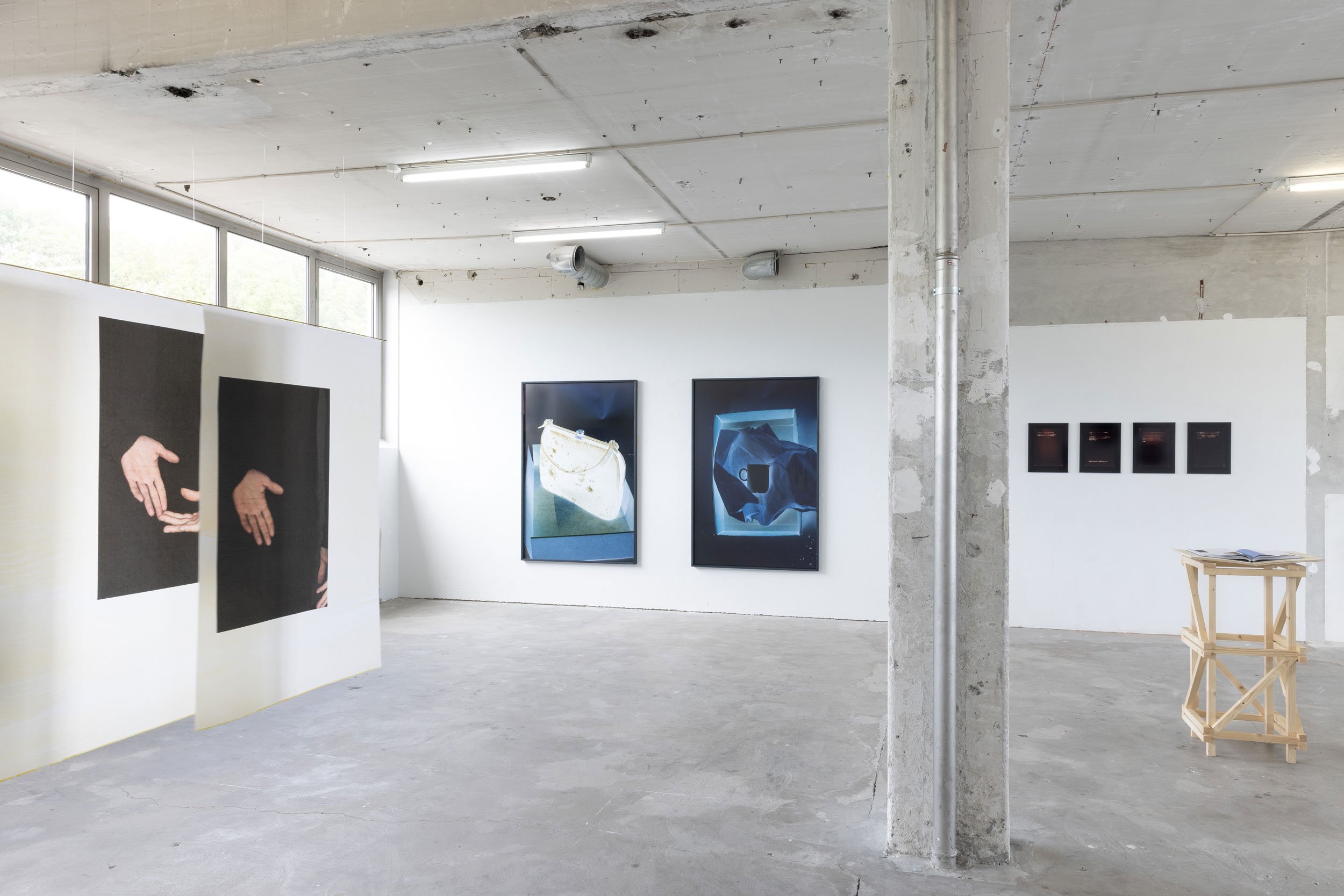 Installationsview, <i>Foreløbig ombrydning</i>, 2026. Foto: Kirstine Autzen.