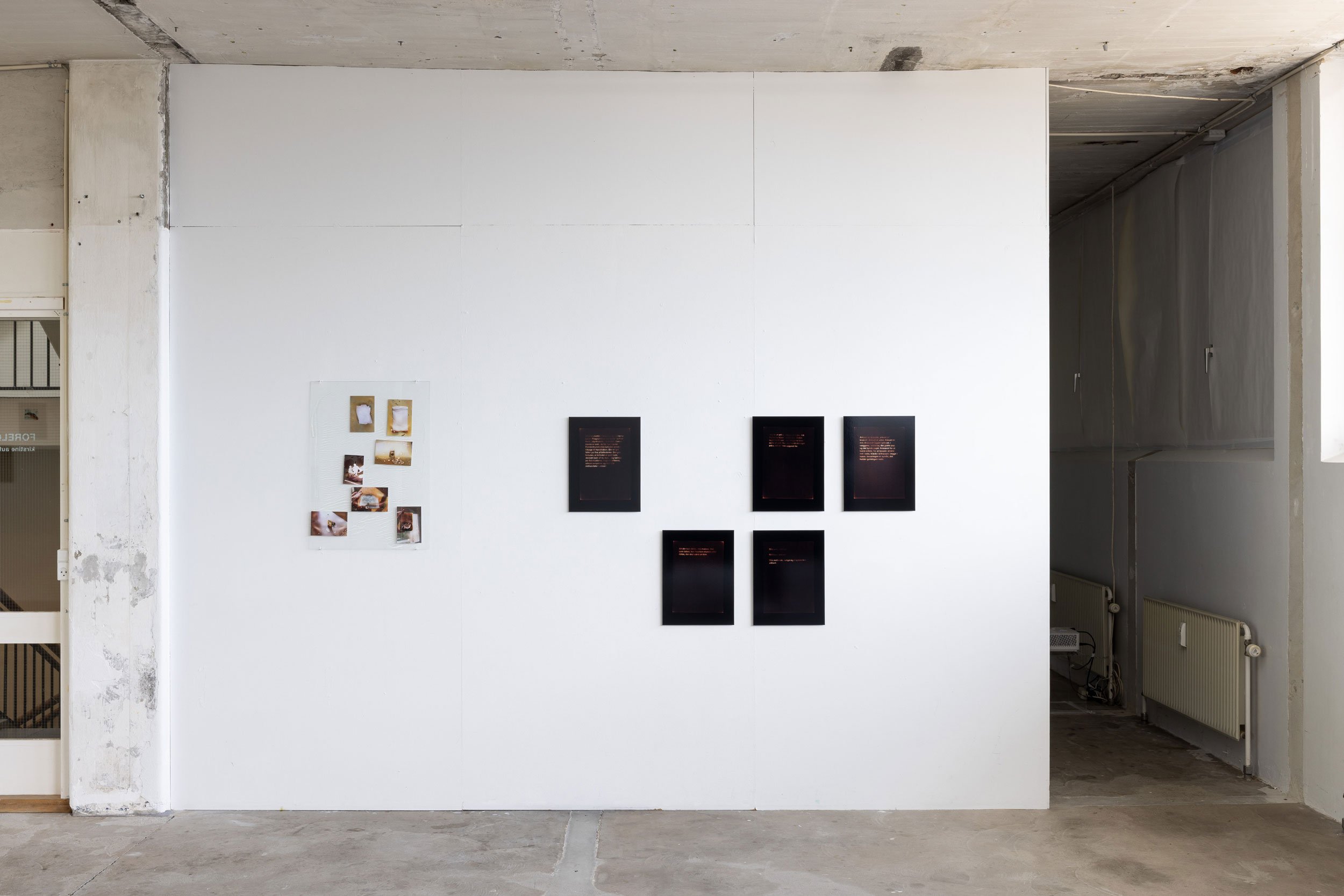 Installationsview, <i>Foreløbig ombrydning</i>, 2026. Foto: Kirstine Autzen.