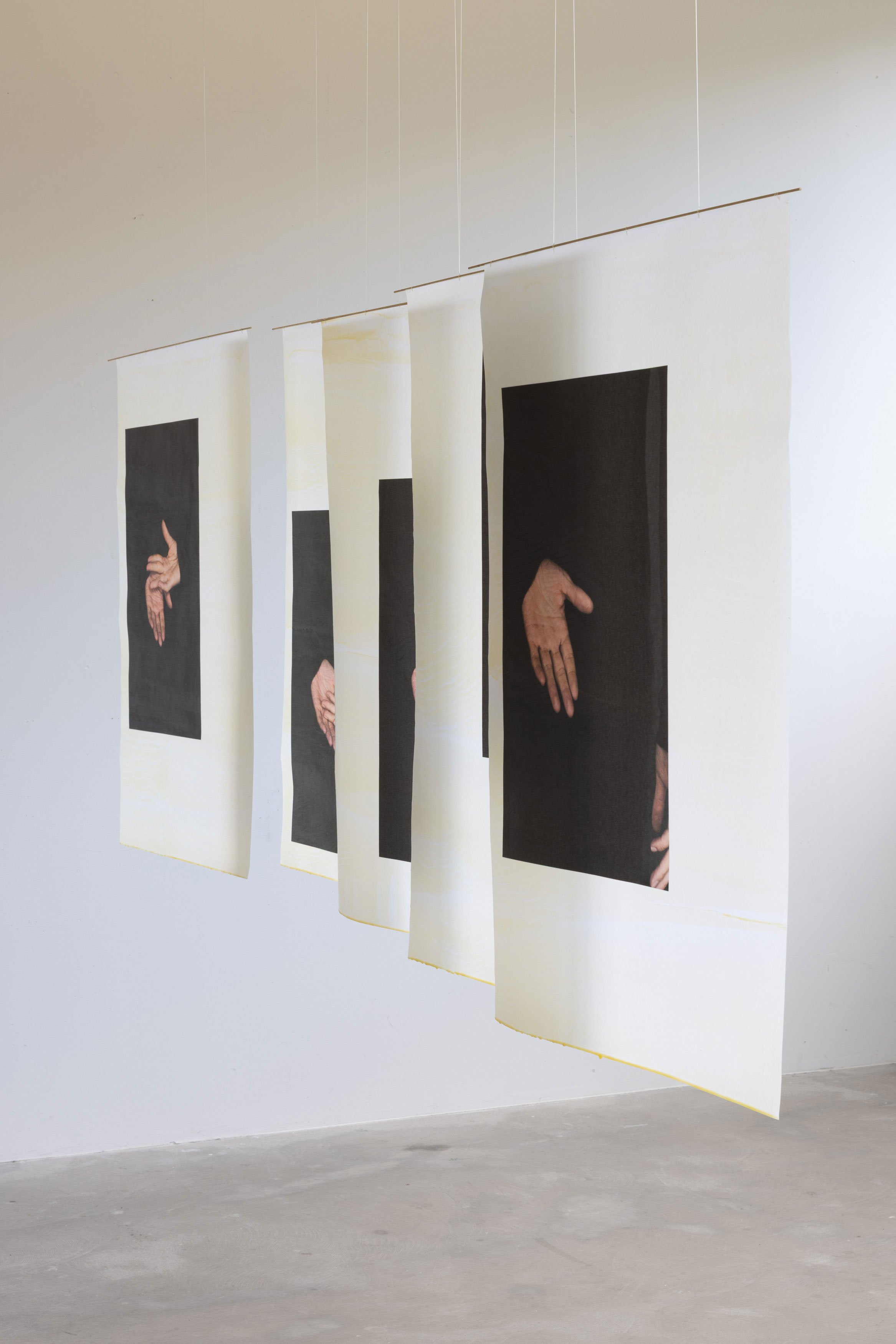 Installationsview, <i>Foreløbig ombrydning</i>, 2026. Foto: Kirstine Autzen.