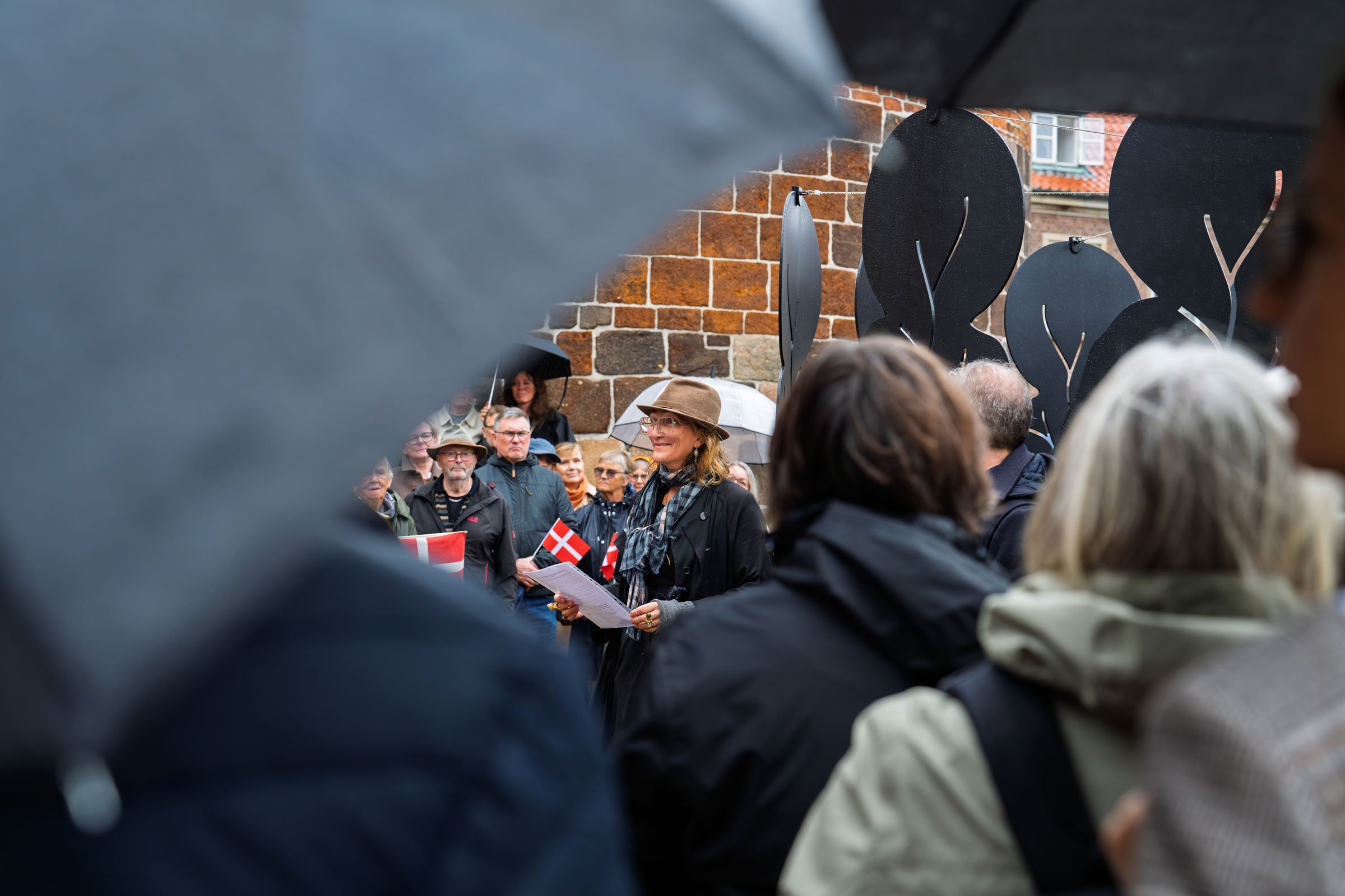 Indvielse af Agnete Brinchs Hellig Grund – Galionsfigurer på land. Foto: Elkjær Foto