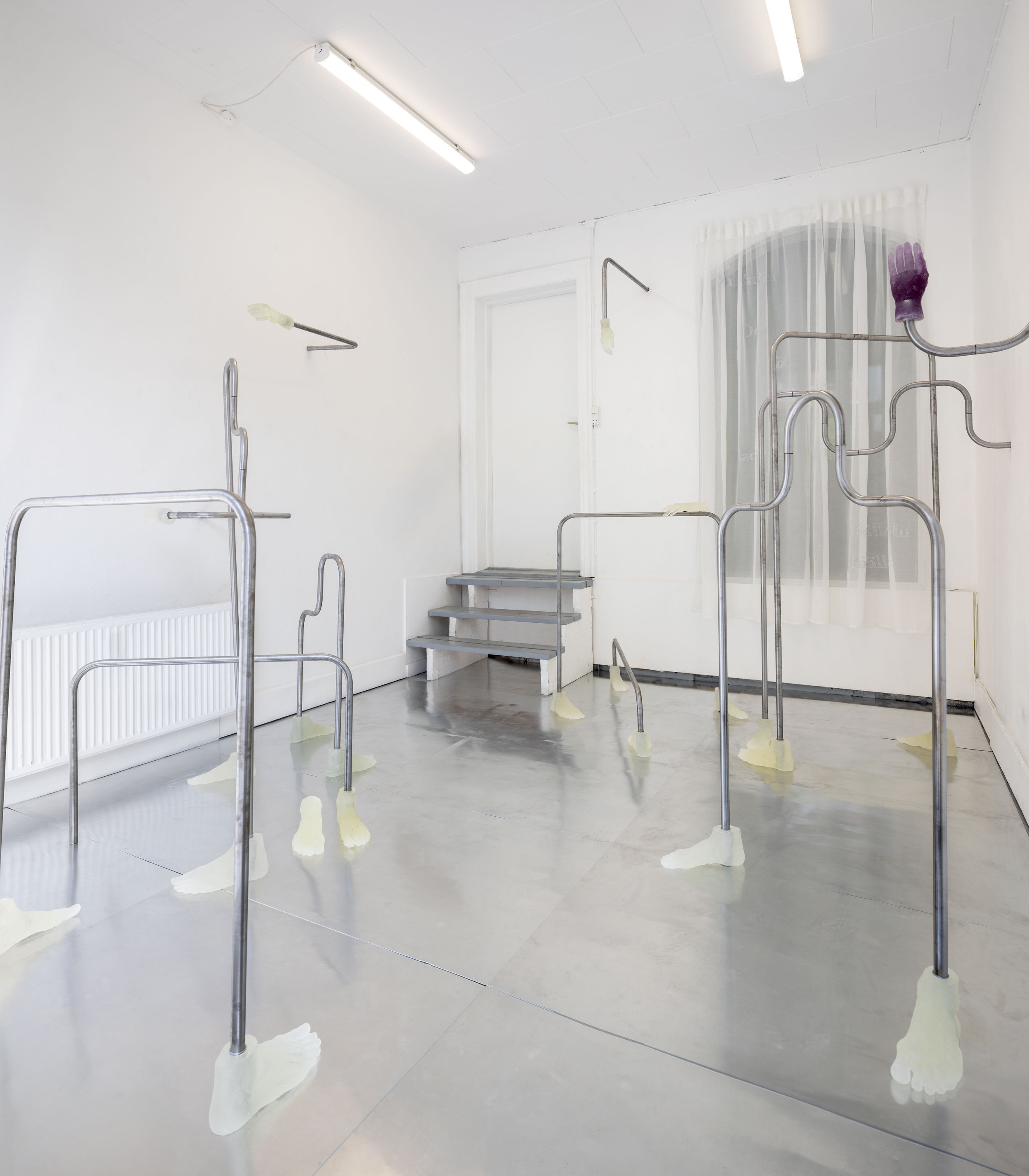 View fra Tilda Lundbohms udstilling <i>Dislocated</i> på udstillingsstedet SIC | Sharing is Caring i 2026. Foto: Jan Søndergaard