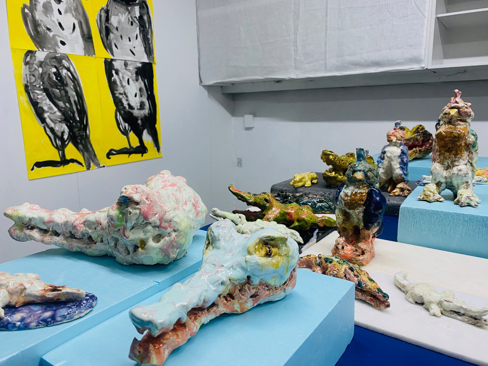 Jane Maria Petersen, <i>Løvefald</i>, udsnit af tableaux, 2026. Foto: Jane Maria Petersen