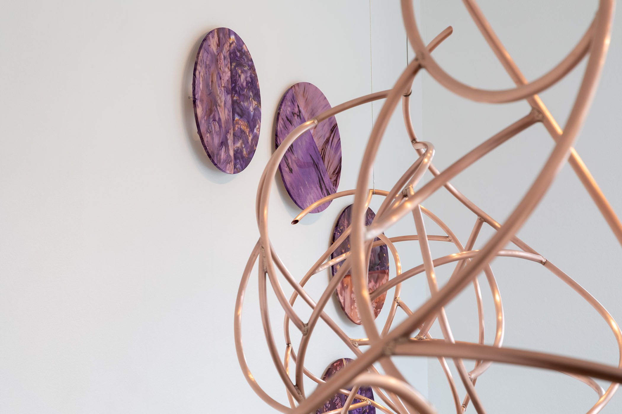 Louise Sparre, Violet Ultra, installationsview. Se! udstillings og projektrum, 2026. Foto: Morten Barker.