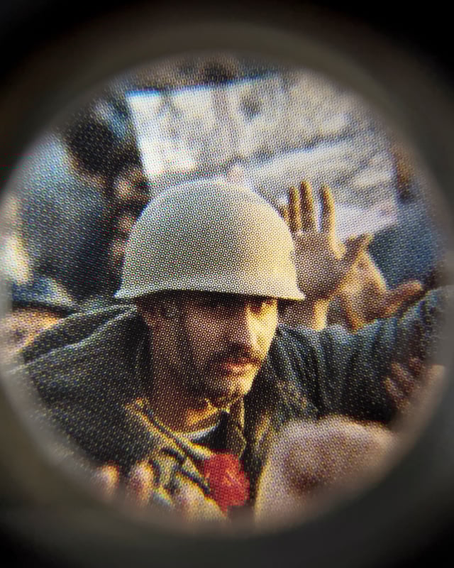 Amin Yousefi, Eyes dazzle as they search for the truth(video still), 2022