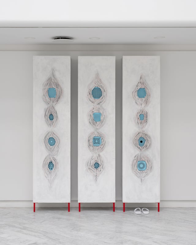 Nanna Starck: <i>Vådrum</i>. Installationsview, Tranen. Foto: David Stjernholm.