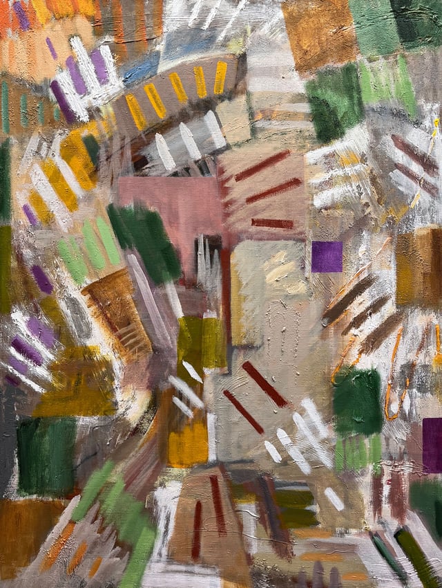 Ulla Diedrichsen: Meditation, 2025 Maleri på lærred 125 x 95 cm. Foto: Charlotte Fogh Gallery