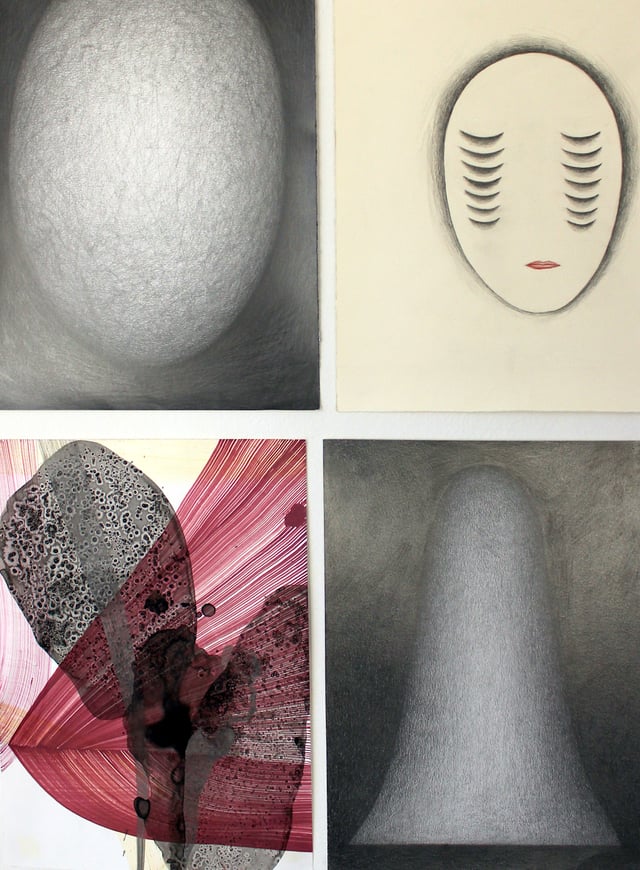 Fra udstillingen <i>Knus glasset og fald ind i glaspusterens ånde</i>. Foto: Ole Bak Jakobsen.