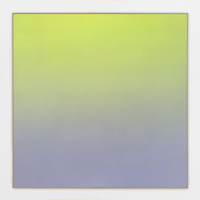 Ditte Ejlerskov: Dream Gradient (Light Matrix Green Meets Soft Lavender), 2022. Foto: Martin Asbæk Gallery.