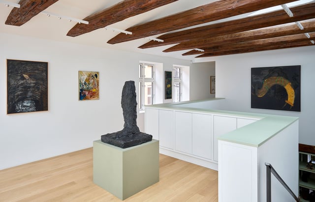 View fra udstillingen <i>Across Time and Media</i>. Foto: Galleri Bo Bjerggaard.