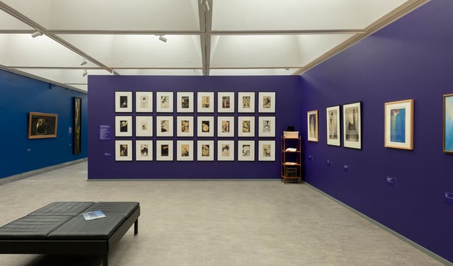 View fra udstillingen <i>At male det usynlige</i>. Foto: Lars Bay.