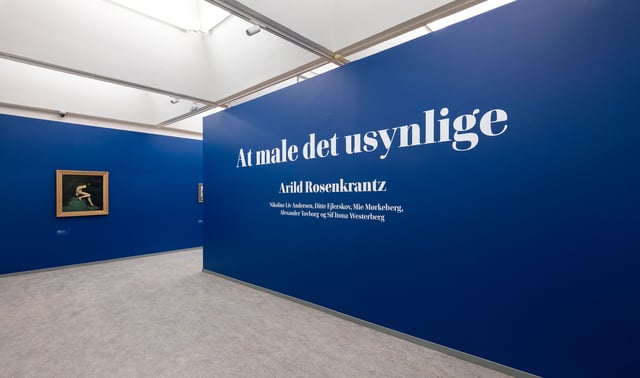 View fra udstillingen <i>At male det usynlige</i>. Foto: Lars Bay.