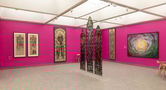 View fra udstillingen <i>At male det usynlige</i>. Foto: Lars Bay.