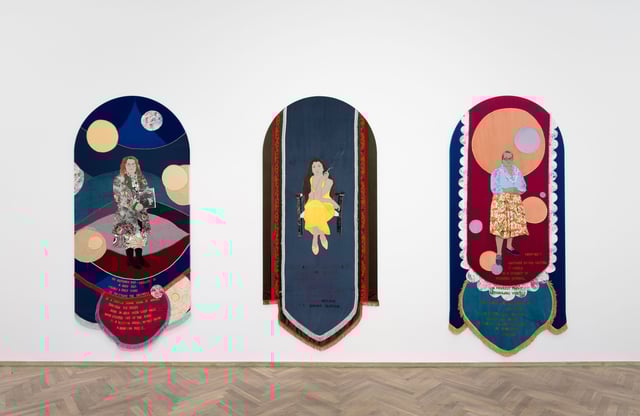 View fra udstillingen <i>Pani, so tradeł / Water that Wanders</i> af Małgorzata Mirga-Tas. Foto: David Stjernholm.