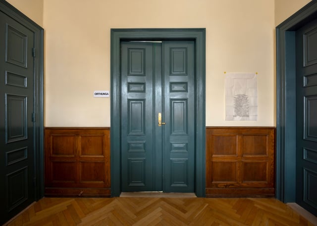 Installationsview fra udstillingen af Jason Dodge og Elena Narbutaitė. Foto: Malle Madsen.