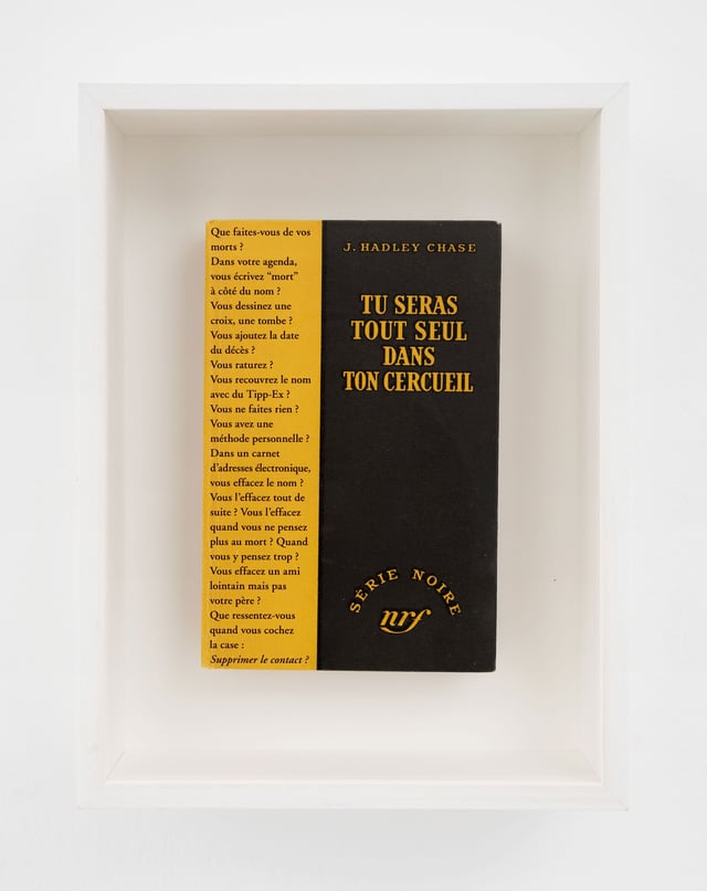 Sophie Calle: <i>You are lonely when you are dead</i>, 2017. Foto: Claire Dorn / ©️ADAGP.