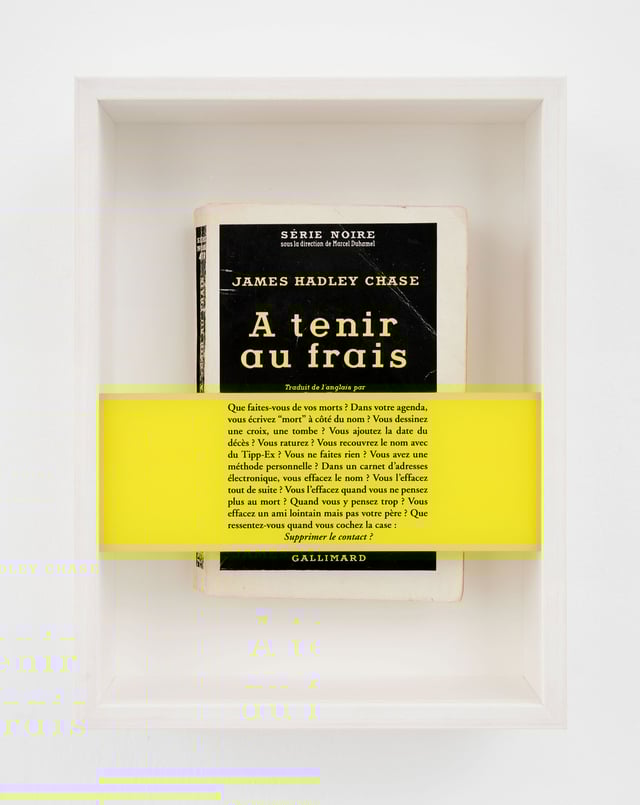 Sophie Calle: <i>A tenir au frais</i>, 2017. Foto: Claire Dorn / ©️ADAGP.