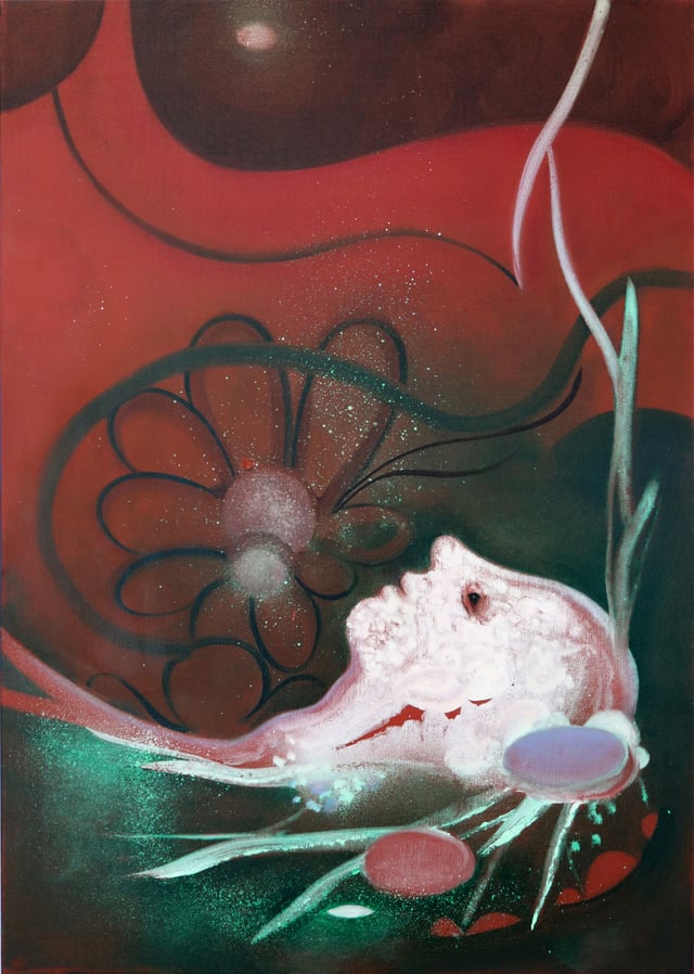 Kathrine Ærtebjerg: <i>Et frø fra en anden verden</i>, 2024. Foto: Charlotte Fogh Gallery.