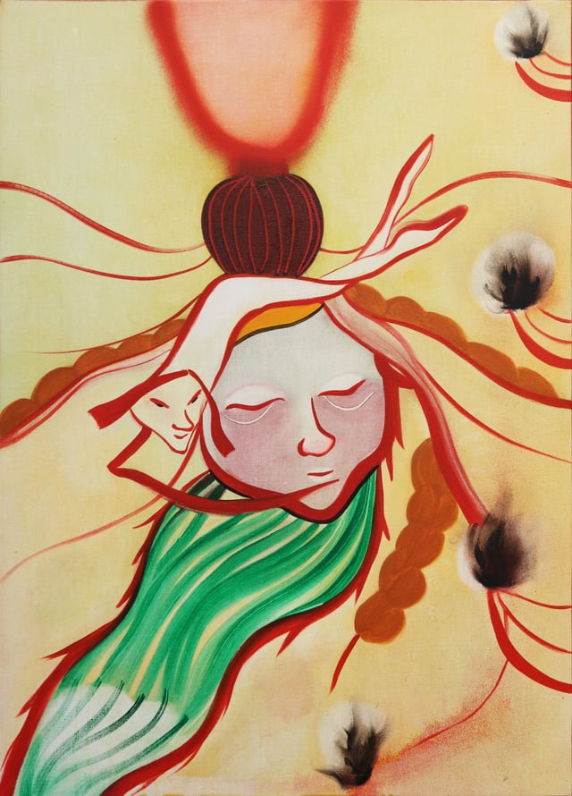 Kathrine Ærtebjerg: <i>Tvivl, sorg</i>, 2026. Foto: Charlotte Fogh Gallery.