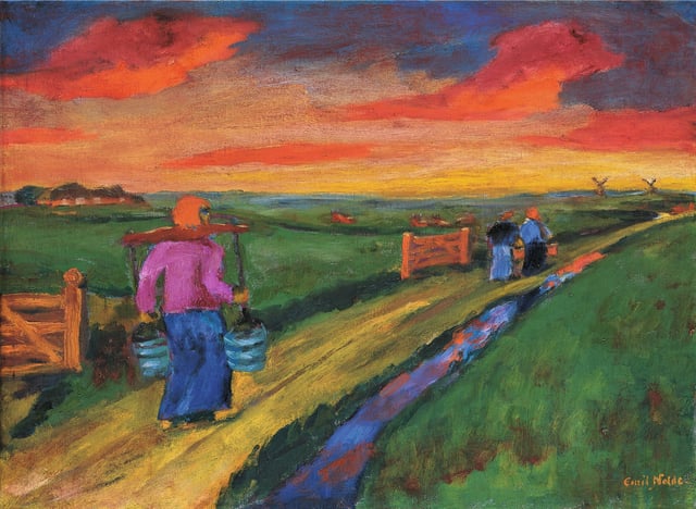 Emil Nolde: <i>Kogsvejen</i>. Foto: D. Dunkelberg, © Nolde Stiftung Seebüll.