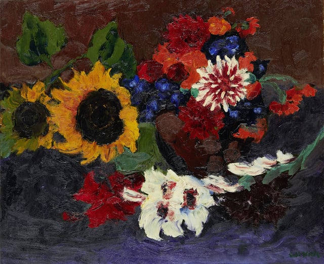 Emil Nolde: <i>Efterårsblomster (A)</i>. Foto: D. Dunkelberg, © Nolde Stiftung Seebüll.