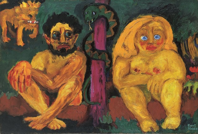 Emil Nolde: <i>Det tabte paradis</i>. Foto: D. Dunkelberg, © Nolde Stiftung Seebüll.