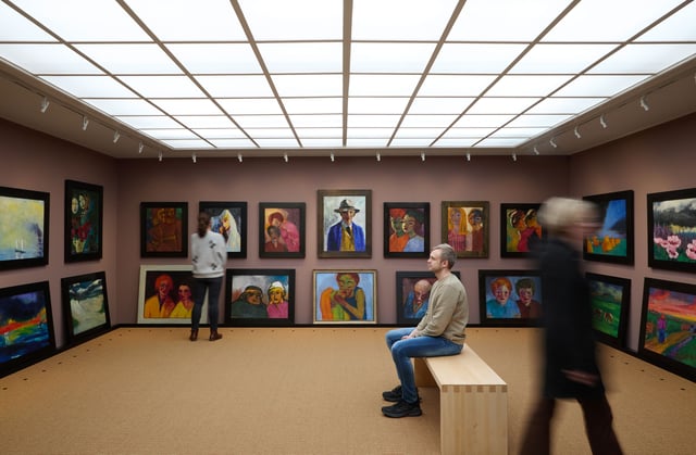 View fra udstillingen <i>Forbindelser mellem mennesker, natur og kunst</i>. Foto: D. Dunkelberg, © Nolde Stiftung Seebüll.