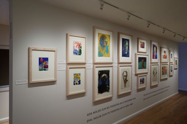 View fra udstillingen <i>Forbindelser mellem mennesker, natur og kunst</i>. Foto: D. Dunkelberg, © Nolde Stiftung Seebüll.