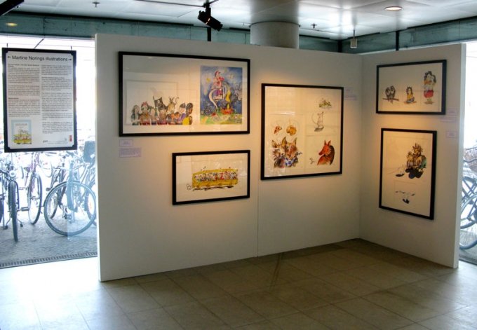 Installationsview fra Martine Norings udstilling i Den Sorte Diamant. (Pressefoto)