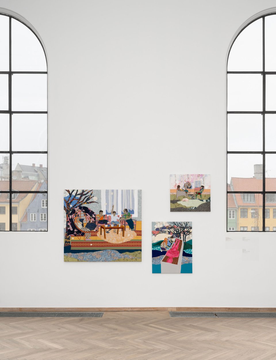 View fra udstillingen <i>Pani, so tradeł / Water that Wanders</i> af Małgorzata Mirga-Tas. Foto: David Stjernholm.