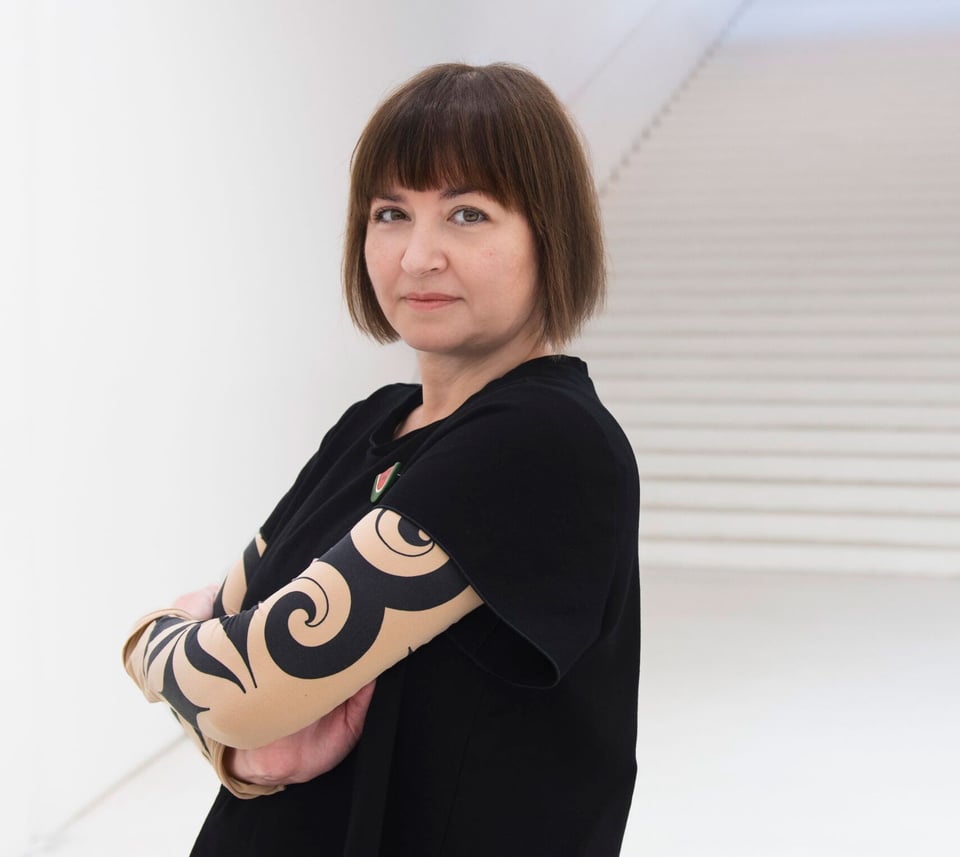 Billedkunstner Larissa Sansour. Foto: Stella Ojala