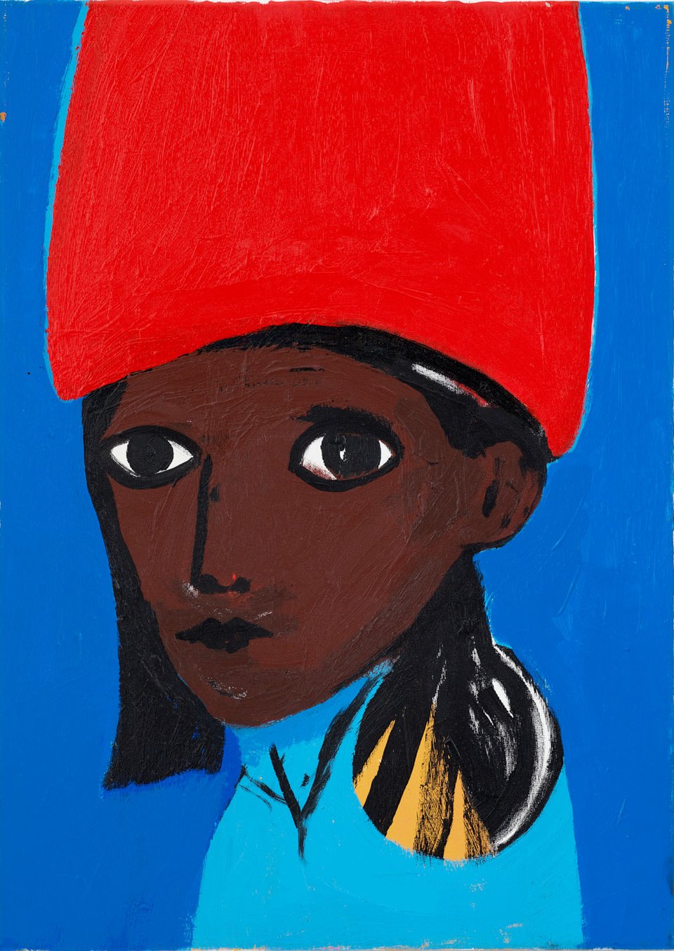 Farshad Farzankia: <i>Dreng med rød hat</i>, 2026. Foto: Malle Madsen