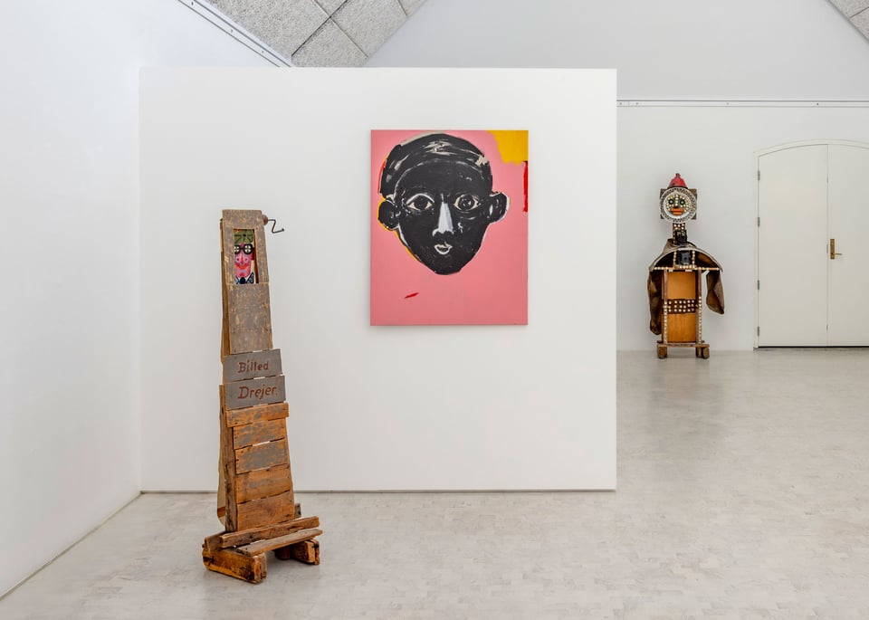 View the exhibition <i>Farshad Farzankia og Henry Heerup: Your Mother Is My Mother from Another Mother</i> at Heerup Museum. Photo: Malle Madsen