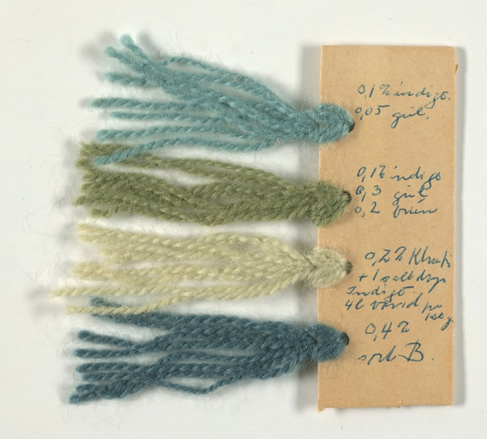 Anna Thommesen: Forarbejder til brudetæppe til Roskilde Domkirke, 1978. Foto: Holstebro Kunstmuseum.