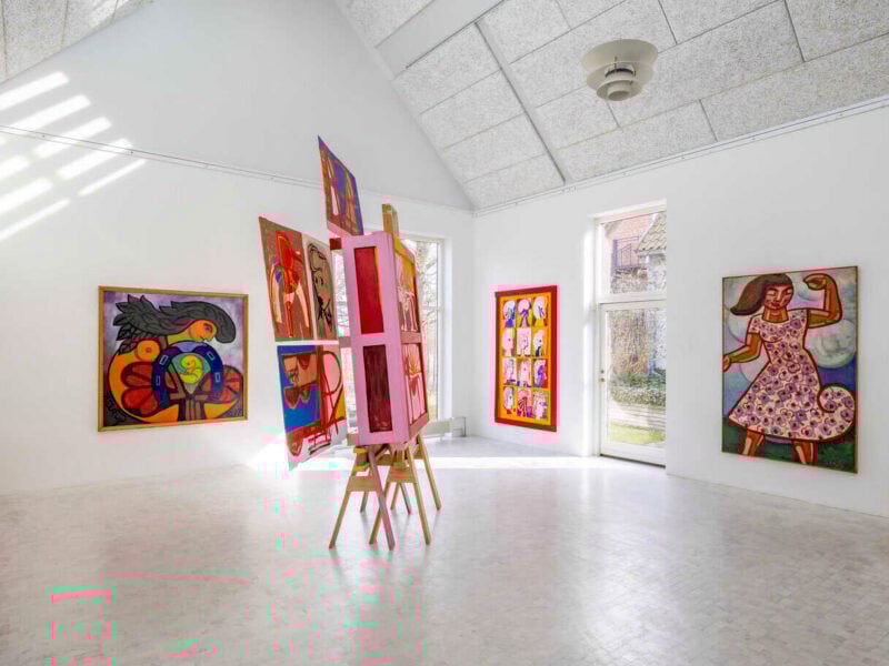 View fra udstillingen <i>din Mor er min Mor fra en anden Mor</i> på Heerup Museum. Foto: Malle Madsen